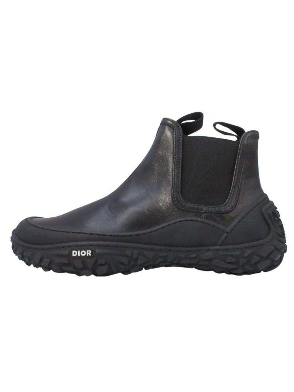 Dior Homme Side Gore Boots Chelsea Leather Shoes 40 Black - Picture 1 of 11